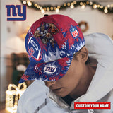 Hot Selling New York Giants Adjustable Hat Mascot & Flame - Custom Name