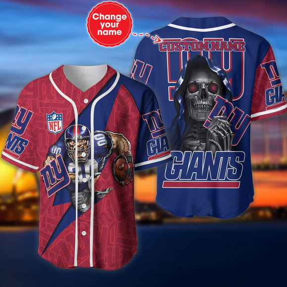 20% OFF Best New York Giants Baseball Jersey Skull Custom Name