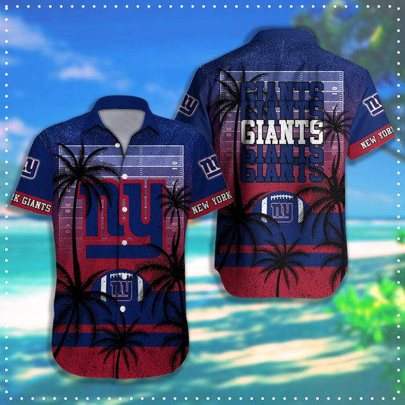 15% SALE OFF New York Giants Hawaiian Shirt Coconut Tree & Ball