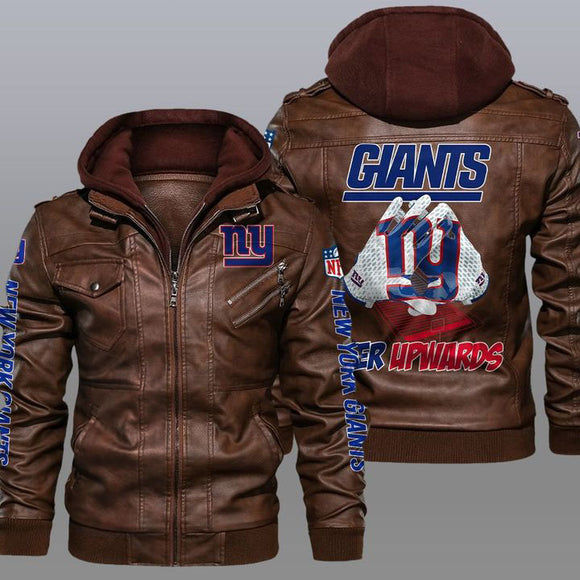30% OFF New Design New York Giants Leather Jacket For True Fan