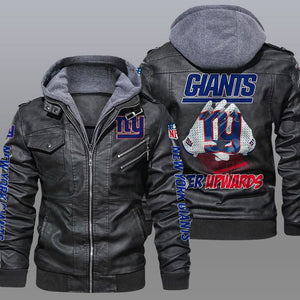 30% OFF New Design New York Giants Leather Jacket For True Fan