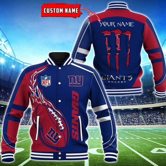 19% OFF New York Giants Varsity Jackets Monster Energy Custom Name