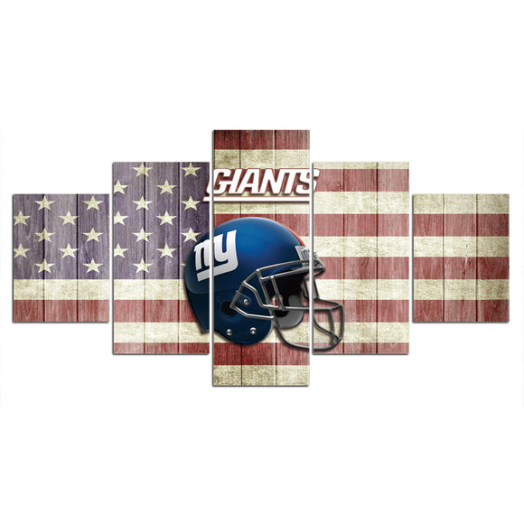 30 % OFF New York Giants Wall Art American Flag Canvas Print