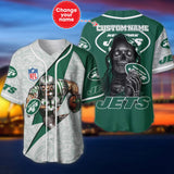 20% OFF Best New York Jets Baseball Jersey Skull Custom Name