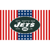 25% OFF New York Jets Flag 3x5 With Star and Stripes White & Red