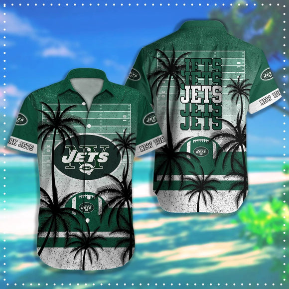 15% SALE OFF New York Jets Hawaiian Shirt Coconut Tree & Ball