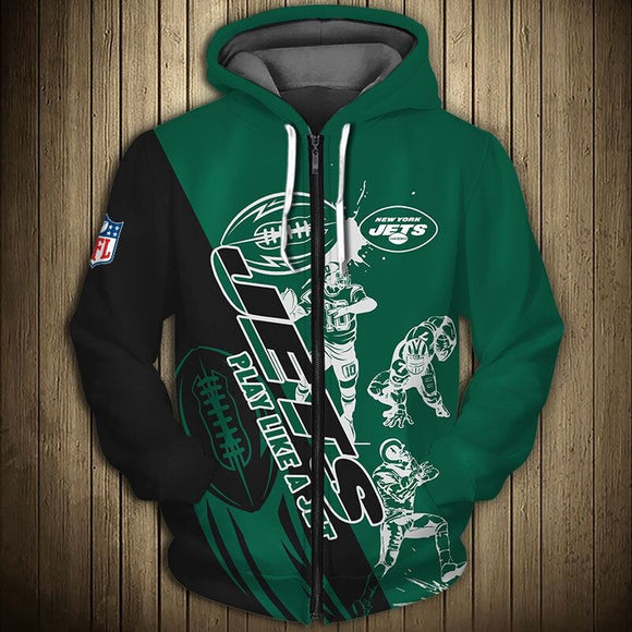 Up To 20% OFF New York Jets 3D Hoodies Player Football