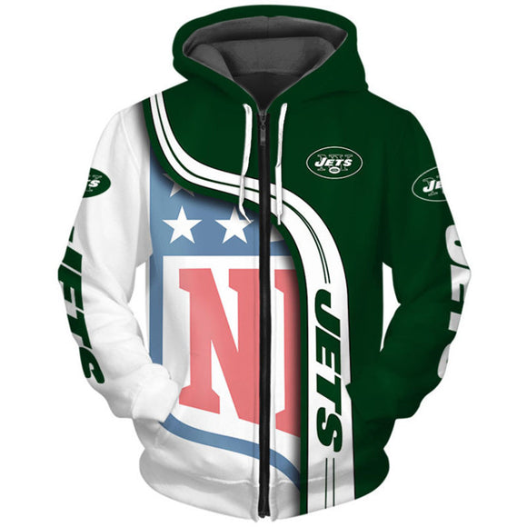 20% OFF Cheap New York Jets Hoodies Football 3D No 08 On Sale