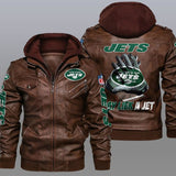 30% OFF New Design New York Jets Leather Jacket For True Fan