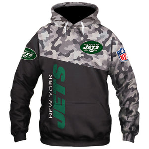 20% OFF New York Jets Military Hoodie 3D- Limited Time Sale