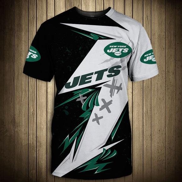 15% SALE OFF Best Black & White New York Jets T Shirt Mens