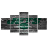 30% OFF New York Jets Wall Decor Wooden No 2 Canvas Print