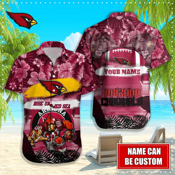 15% OFF Personalized Arizona Cardinals Hawaiian Shirt Mascot Cheap