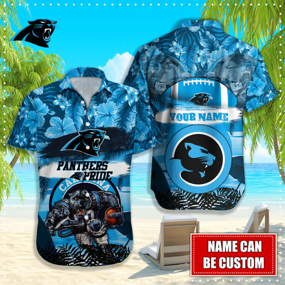 15% OFF Personalized Carolina Panthers Hawaiian Shirt Mascot Cheap