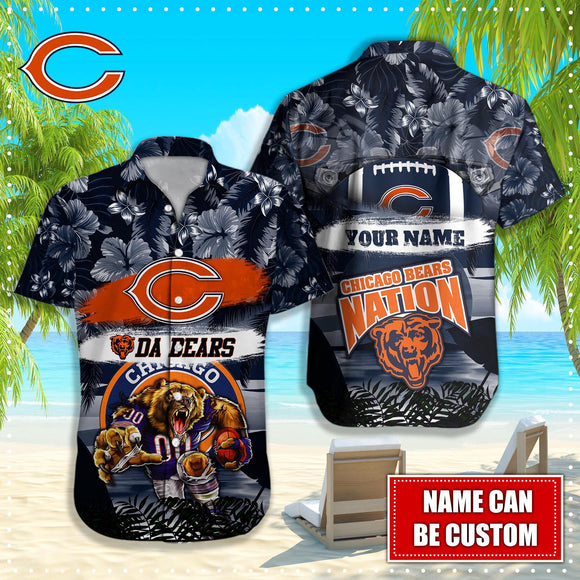 15% OFF Personalized Chicago Bears Hawaiian Shirt Mascot Cheap