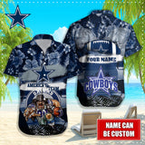 Personalized Dallas Cowboys Hawaiian Shirt Mascot Cheap