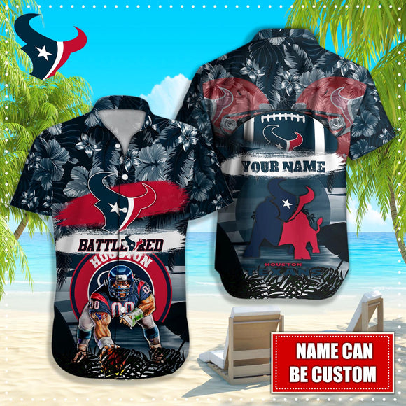 15% OFF Personalized Houston Texans Hawaiian Shirt Mascot Cheap