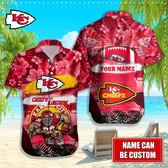 15% OFF Personalized Kansas City Chiefs Hawaiian Shirt Mascot Cheap