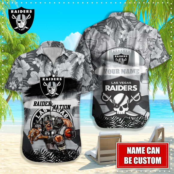 15% OFF Personalized Las Vegas Raiders Hawaiian Shirt Mascot Cheap