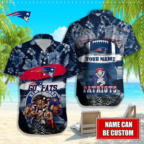 15% OFF Personalized New England Patriots Hawaiian Shirt Mascot Cheap