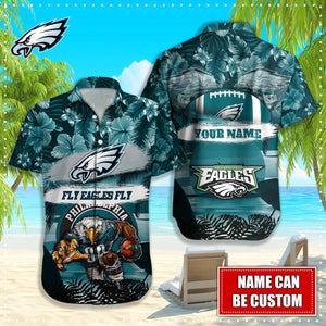15% OFF Personalized Philadelphia Eagles Hawaiian Shirt Mascot Cheap