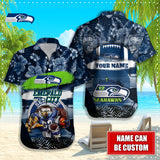 15% OFF Personalized Seattle Seahawks Hawaiian Shirt Mascot Cheap