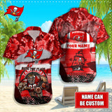 15% OFF Personalized Tampa Bay Buccaneers Hawaiian Shirt Mascot Cheap