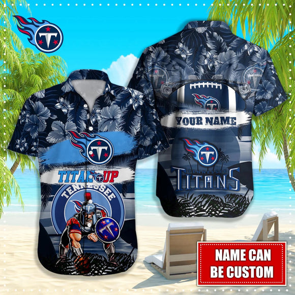 15% OFF Personalized Tennessee Titans Hawaiian Shirt Mascot Cheap