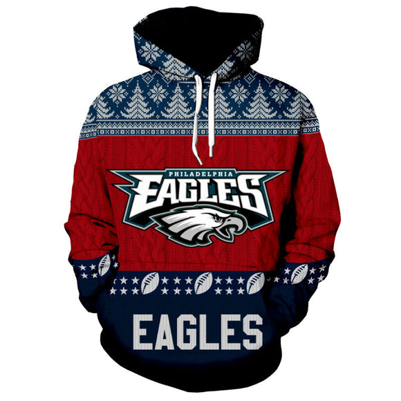 Philadelphia Eagles Christmas Hoodie Footballfan365