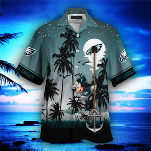 Philadelphia Eagles Hawaiian Shirt Hawaii Night Sky Footballfan365