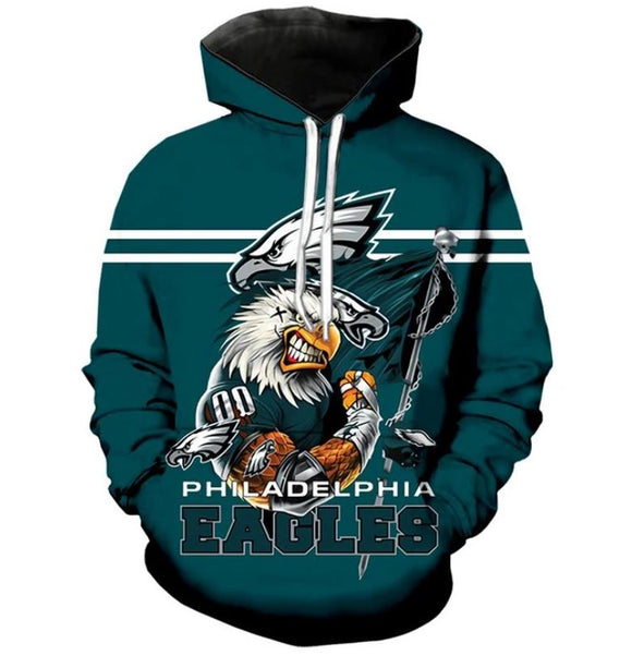 Philadelphia Eagles Pullover Hoodie Mascot Footballfan365