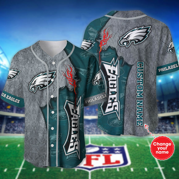 20% OFF Best Philadelphia Eagles Baseball Jersey Shirt Custom Name
