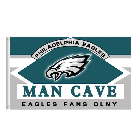 25% SALE OFF Philadelphia Eagles Man Cave Flag 3x5 Ft