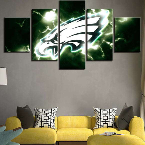 Up To 30% OFF Philadelphia Eagles Wall Art Lightning Canvas Print