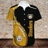 15% OFF Men’s Pittsburgh Steelers Button Down Shirt For Sale