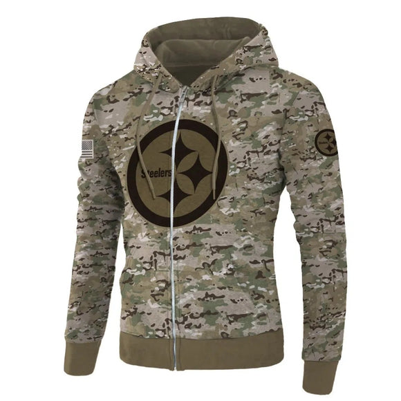 Up To 20% OFF Pittsburgh Steelers Camo Hoodie Cheap - Limited Time Sale