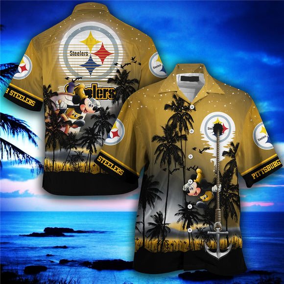 18% OFF Cheap Pittsburgh Steelers Hawaiian Shirt Hawaii Night Sky