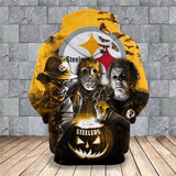 Buy Pittsburgh Steelers Hoodies Halloween Horror Night 20% OFF Now