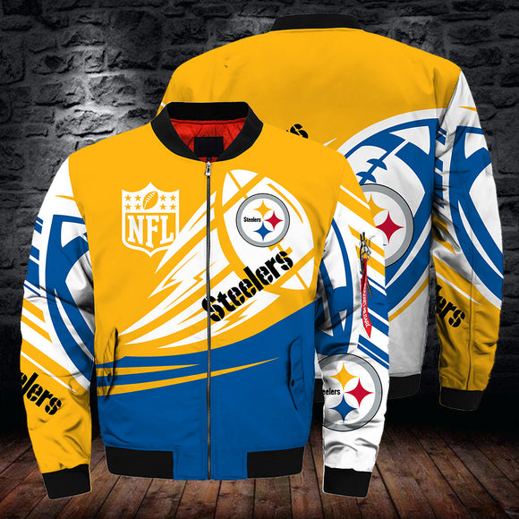 17% OFF Hot Pittsburgh Steelers Jacket Mens Ultra-balls Graphic
