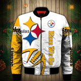 17% OFF Best White Pittsburgh Steelers Jacket Men Cheap For Sale