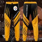 18% OFF Best Pittsburgh Steelers Sweatpants 3D Stripe - Limited Time Offer