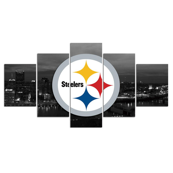 Up To 30% OFF Pittsburgh Steelers Wall Decor Night City Canvas Print