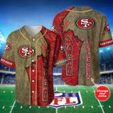 20% OFF Best San Francisco 49ers Baseball Jersey Shirt Custom Name
