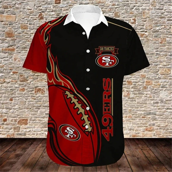 15% OFF Men’s San Francisco 49ers Button Down Shirt For Sale