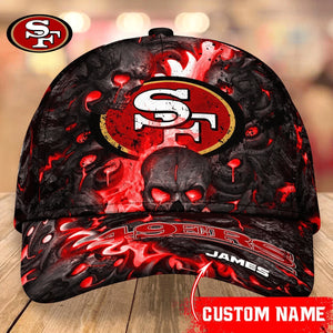 The Best Cheap San Francisco 49ers Caps Skull Custom Name