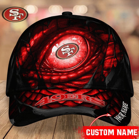 Lowest Price San Francisco 49ers Hats Dragon's Eye Custom Name