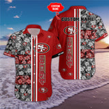 15% SALE OFF San Francisco 49ers Hawaiian Shirt Custom Name