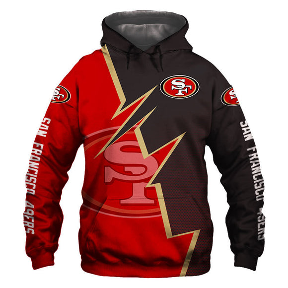 20% OFF San Francisco 49ers Hoodie Zigzag - Hurry up! Sale Ends in