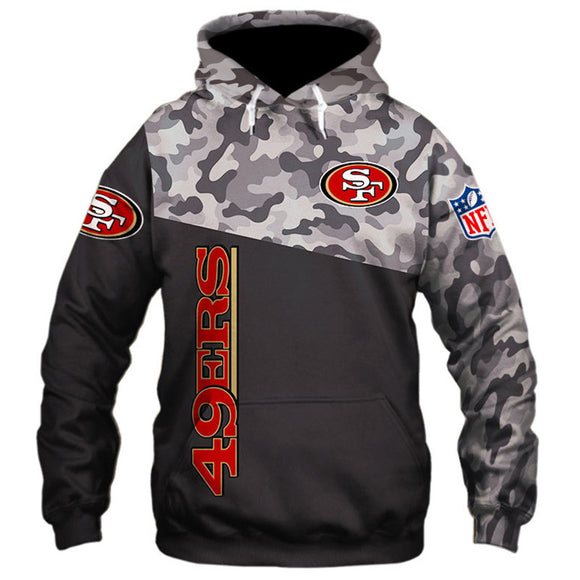 20% OFF San Francisco 49ers Military Hoodie 3D- Limited Time Sale