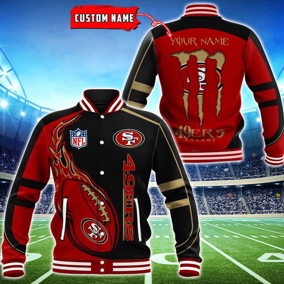 19% OFF San Francisco 49ers Varsity Jackets Monster Energy Custom Name